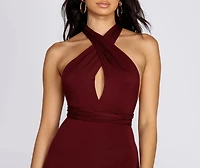 Stylish Ties Convertible Jumpsuit