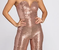 Sweetheart A Sequin Jumpsuit