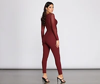 Under The Mistletoe Lace Jumpsuit