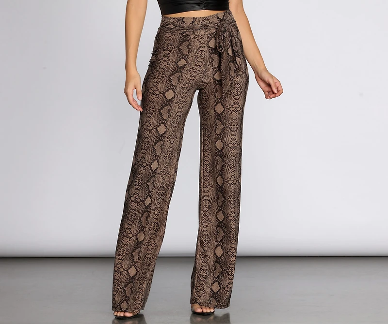 Sassy Stunner Snake Print Pants