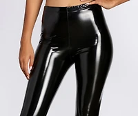 Faux Patent Leather Leggings