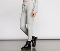 Lace Up High Waist Joggers
