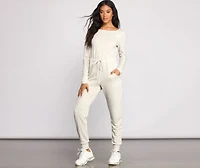 Just Chillin' Tie Waist Catsuit