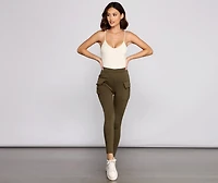 Lead With Style Cargo Detail Leggings
