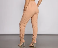 Casually Slay Ribbed Knit Joggers