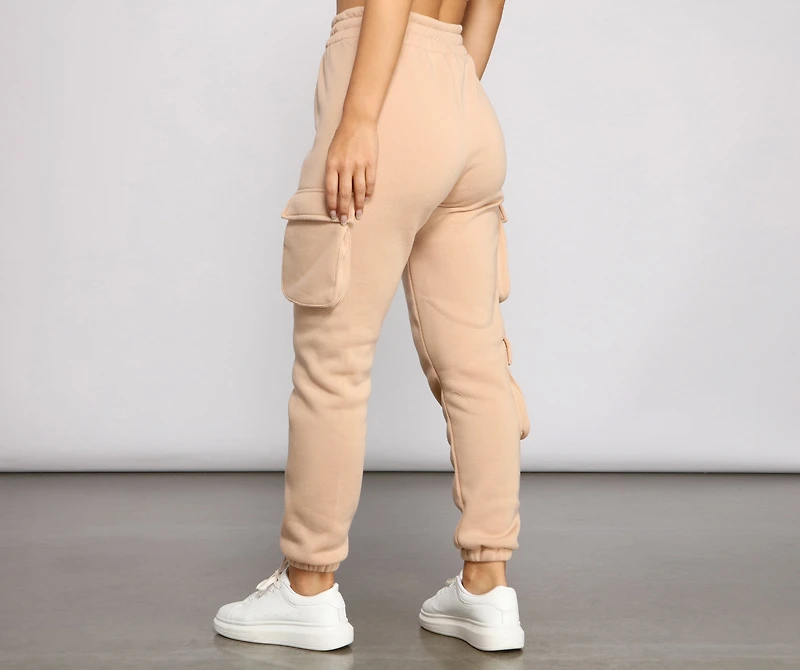 Low Profile High Waist Cargo Joggers