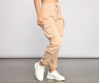 Low Profile High Waist Cargo Joggers