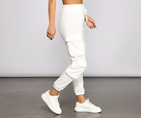 Low Profile High Waist Cargo Joggers