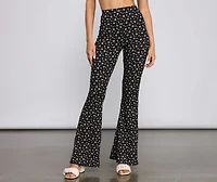Fab And Fresh Floral Flared Pants