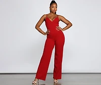 Made You Look Corset Detail Jumpsuit