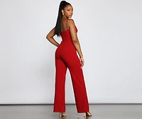 Made You Look Corset Detail Jumpsuit