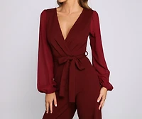 Effortless Beauty Chiffon Jumpsuit