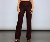 Preppy Chic High Waist Plaid Pants
