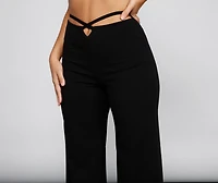 So Sleek Flared High Waist Pants