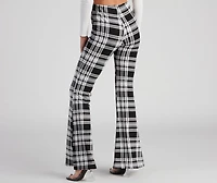 Mad About Plaid Flare Pants