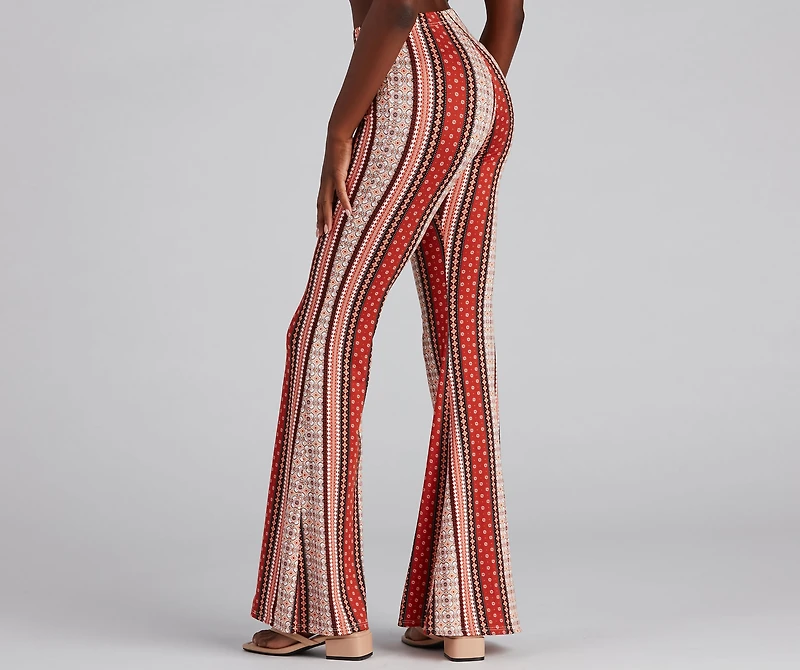 Stylish Tribe High-Rise Flare Pants