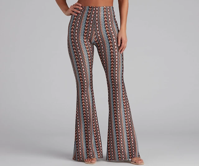 Bohemian Pants Tribal Print Flare Pants Windsor Boho Girl Flare Pants At  Foxvalley Mall In Aurora, IL