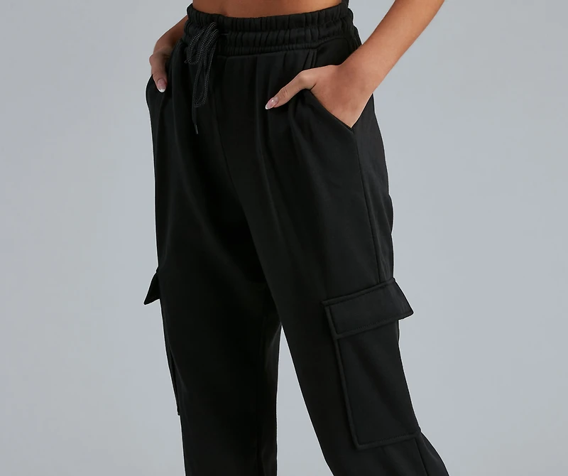 Ready To Chill Fleece Cargo Joggers