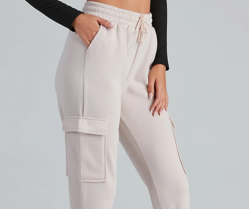 Ready To Chill Fleece Cargo Joggers