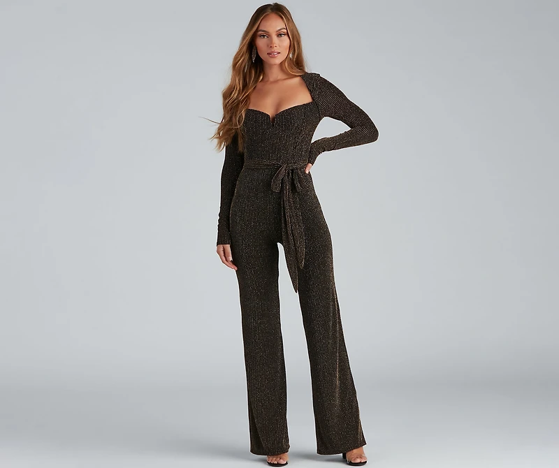 Shine Celebration Lurex Jumpsuit