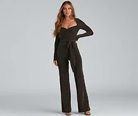 Shine Celebration Lurex Jumpsuit
