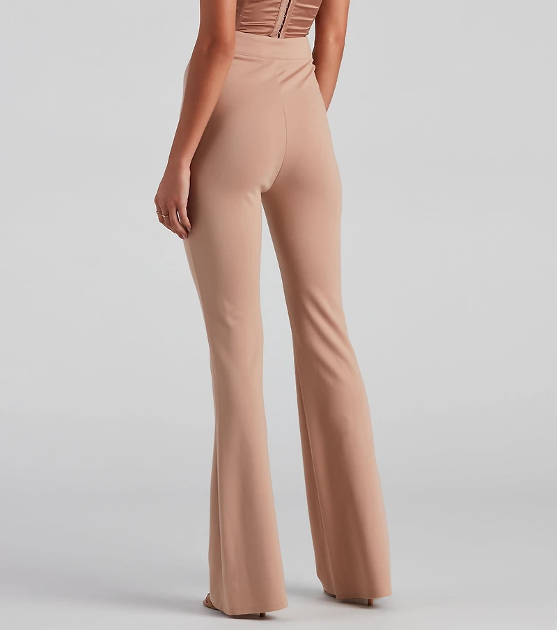 Office Ponte Flare Trouser Pants