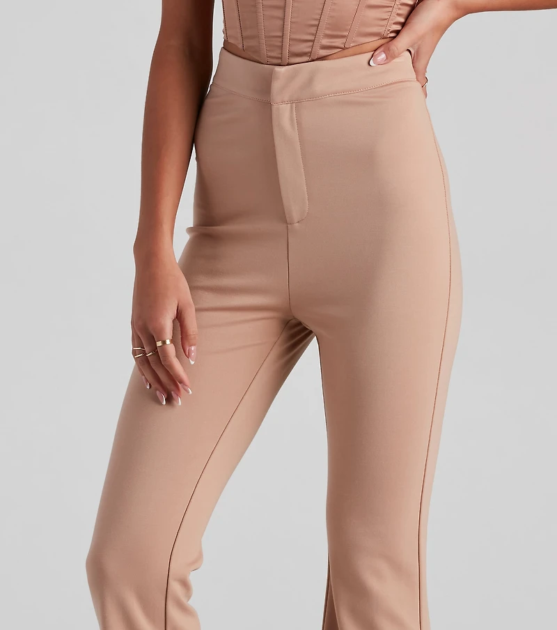 Office Ponte Flare Trouser Pants