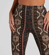 Festive Medallion Flare Pants