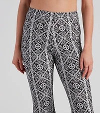 Kaleidoscope Boho Flare Pants