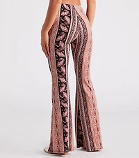 Desert Haze Paisley Flare Pants