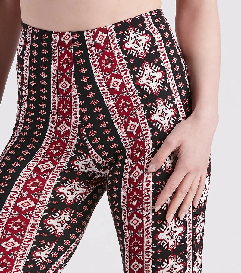 Here Comes The Sun Striped Flare Pants