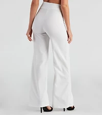 All The Class Crepe Wide Leg Pants