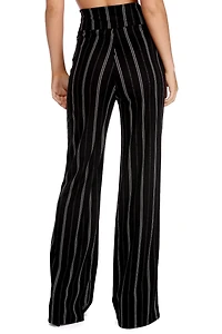 High Waist Striped Pants