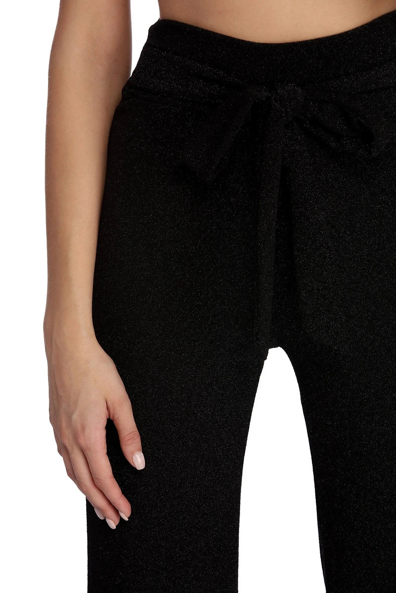 Shine So Fine Glitter Knit Pants