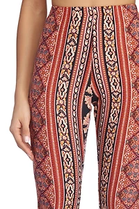 Boho Wanderer Paisley Flared Pants
