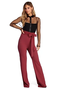 Sealed With Style Tie Waist Pants