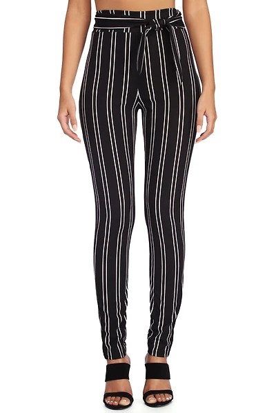 Tied Pinstripes Pants