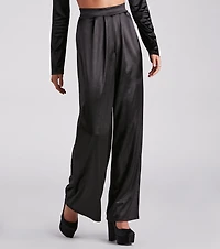 Trending Satin High Rise Pants