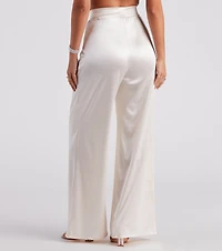 Trending Satin High Rise Pants
