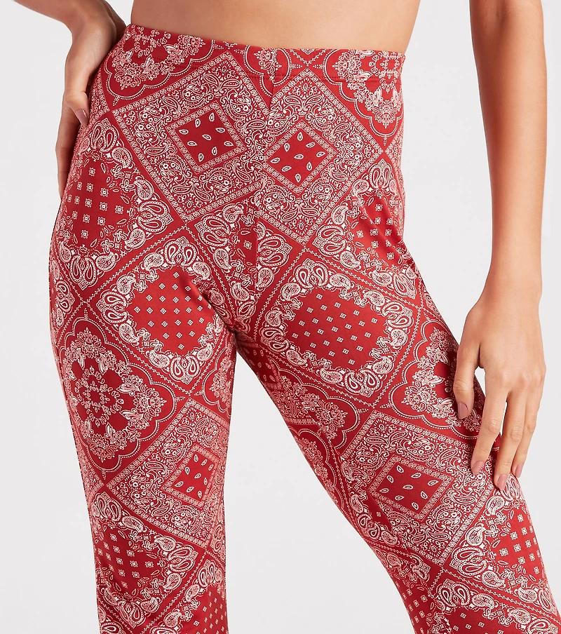 Bandana Bandit Paisley Boho Flare Pants