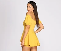 Wrapped Elegance High Low Romper