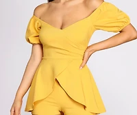 Wrapped Elegance High Low Romper