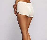 Trendy Vibe Velvet Shorts