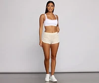Trendy Vibe Velvet Shorts