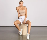 French Terry Knit Shorts