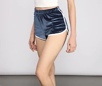 Keep It Trendy Velvet Shorts