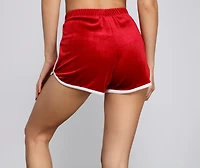 Keep It Trendy Velvet Shorts