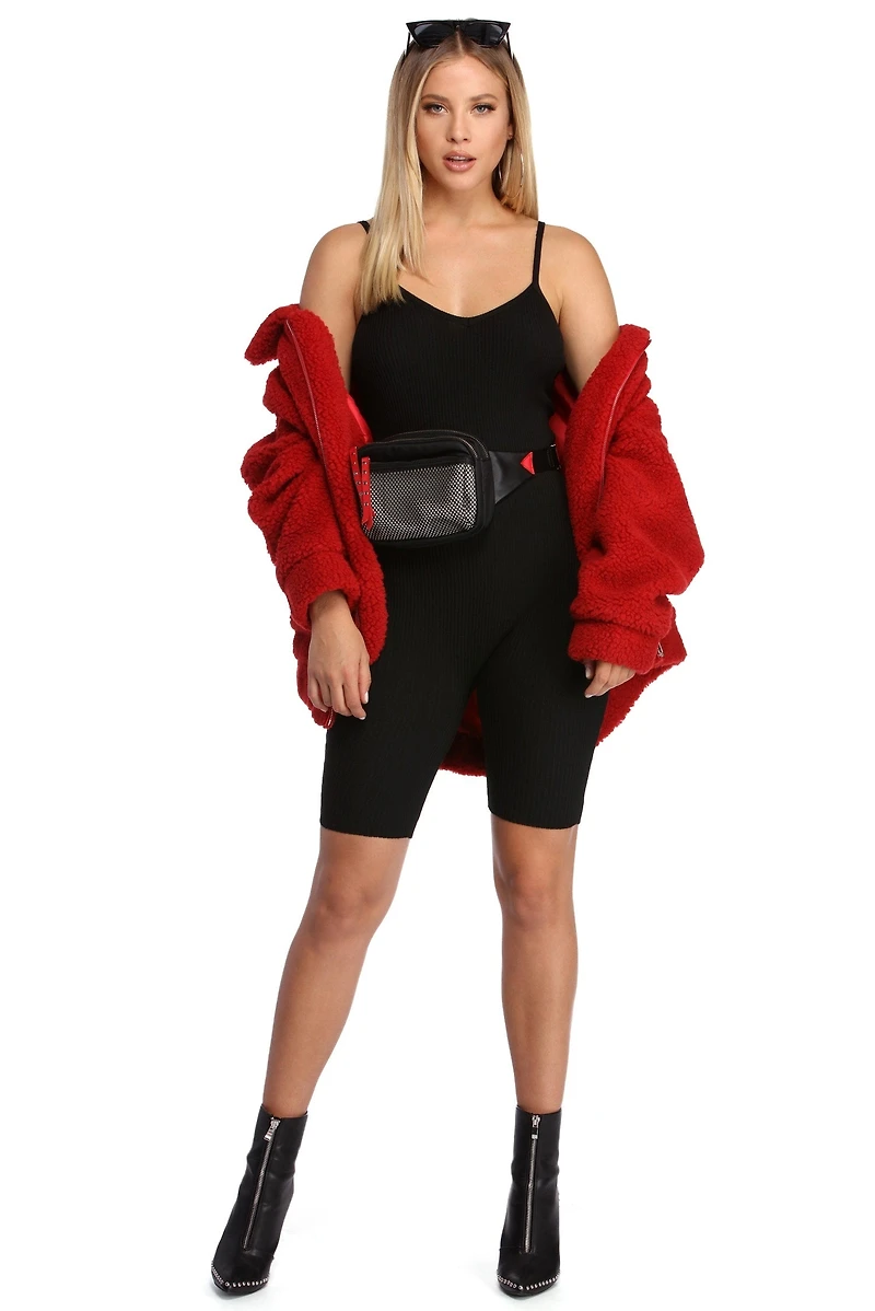 Campus Stroll Knit Romper