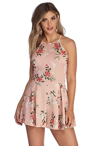 Lace Famous Floral Romper