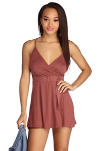 Let's Kick It Wrap Romper